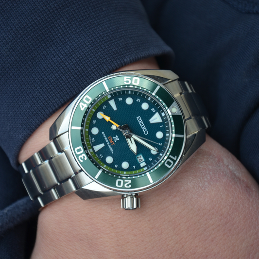 RELÓGIO SEIKO PROSPEX DIVER SUMO GMT VERDE 'SFK003J1'