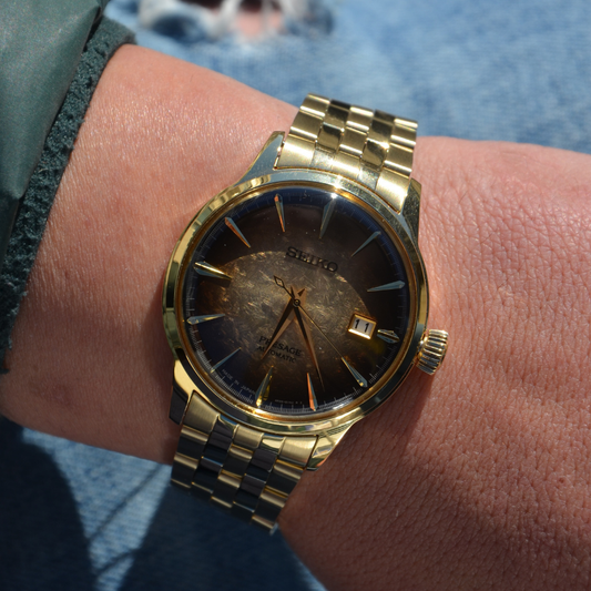 RELÓGIO SEIKO PRESAGE COCKTAIL TIME HALF & HALF AUTOMÁTICO 'SRPK48J1'