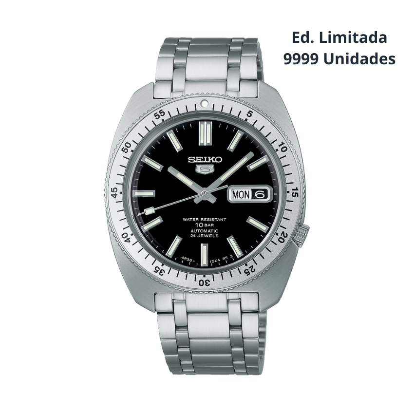 RELÓGIO SEIKO 5 SPORTS 'SKX RECRIAÇÃO' ED.LIMITADA '9.999 UNID' 'SRPL93K1'