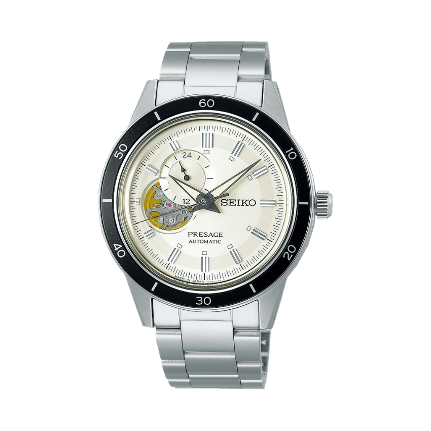 RELÓGIO SEIKO PRESAGE STYLE 60'S PRATEADO AUTOMÁTICO 'SSA423J1'