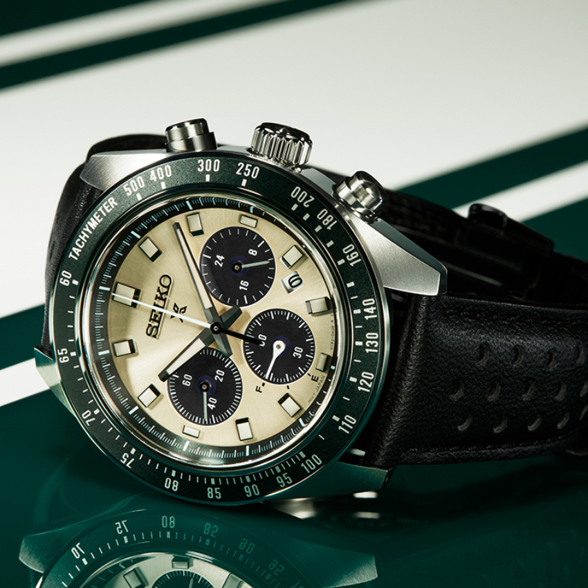RELÓGIO SEIKO PROSPEX SPEEDTIMER 'RACING SPORTS' PRATEADO 'SSC943P1'