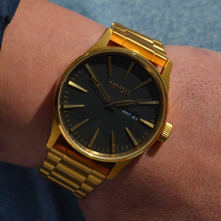 RELÓGIO NIXON SENTRY SS DOURADO 'A356-510'